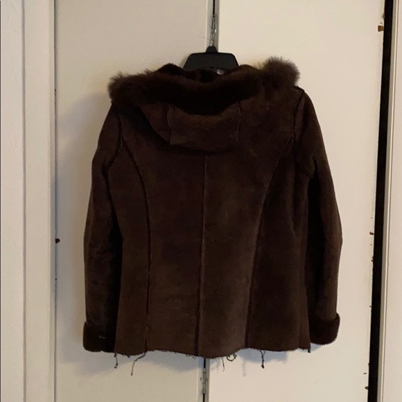 Damselle leather hooded jacket - Picture 2 of 10